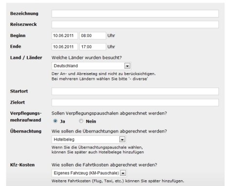 Reisekosten einfach abrechnen